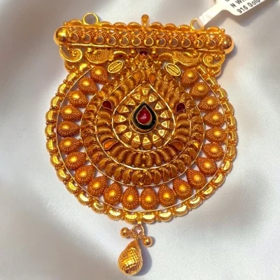 BEAUTIFUL 22CT 916 HUIDHALLMARK GOLD MANGALSUTRA PENDANT WITH LOVELY DESIGN | ZMS155