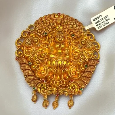 BEAUFITUL 22CT 916HUID HALLMARK GOLD MANGALSUTRA PENDANT WITH LOVELY DESIGN | MS576