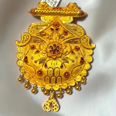 22CT 916 HUID HALLMARK GOLD MANGALSUTRA PENDENT | MS522