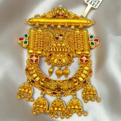 ELEGANCE MEETS TRADITION BEAUTIFUL 22CT 916 HUID HALLMARK GOLD ANTIQUE MANGALSUTRA PENDANT | MS1135