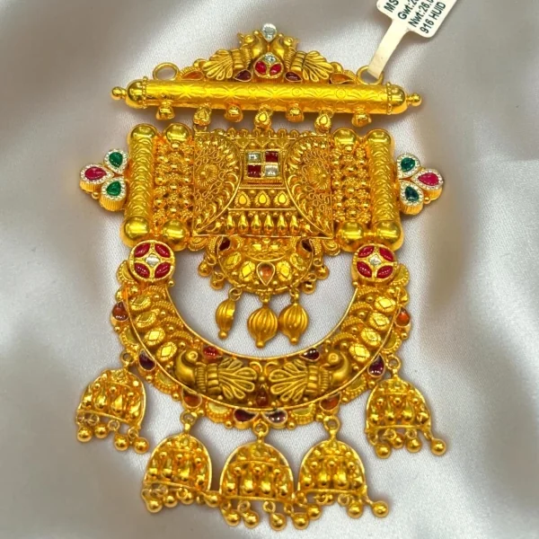 ELEGANCE MEETS TRADITION BEAUTIFUL 22CT 916 HUID HALLMARK GOLD ANTIQUE MANGALSUTRA PENDANT | MS1135