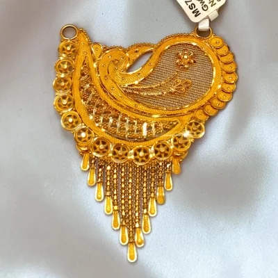 DISCOVER MANGALSUTRA PENDANTS CRAFTED FOR THE MODERN BRIDE. 22CT 916 HUID HALLMARK GOLD | MS792