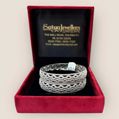 925 Sterling Silver Kara Pair | Silver Bangles | SK114