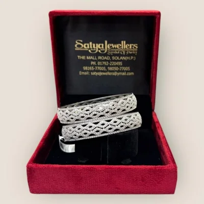 925 Sterling Silver Kara Pair | Silver Bangles | SK114 925 Sterling Silver Kara Pair | Silver Bangles | SK114