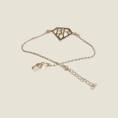 PURE LIKE SILVER, STRONG LIKE OUR BOND SILVER RAKHI | SB298