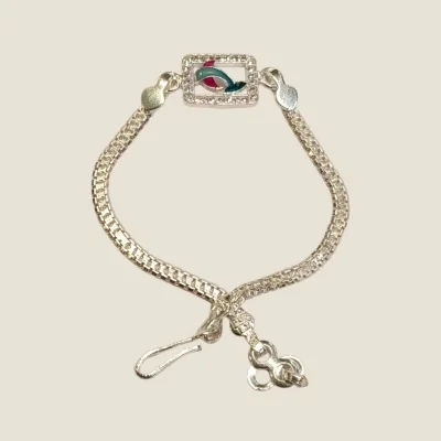 ELEGANCE IN EVERY THREAD LOVELY SILVER RAKHI | SB296