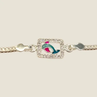 ELEGANCE IN EVERY THREAD LOVELY SILVER RAKHI | SB296