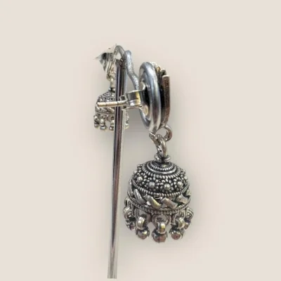925 Sterling Silver Earrings | STP283 - Diamond Accent - 12.520g 925 Sterling Silver Earrings | STP283 - Diamond Accent - 12.520g