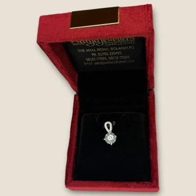 BEAUTIFUL STERLING SILVER GIRLISH PENDENT SET WITH ZIRCONS | SPS53