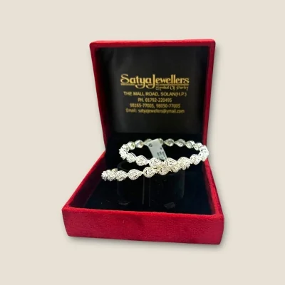 925 Sterling Silver Kara Pair SK117 | Beautiful Silver Bangles | 37.100 Gross Wt 925 Sterling Silver Kara Pair SK117 | Beautiful Silver Bangles | 37.100 Gross Wt