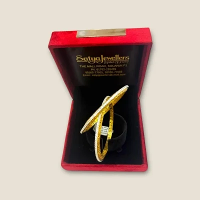 BEAUTIFUL STERLING SILVER KARA PAIR IN GOLD COLOUR | SK115 BEAUTIFUL STERLING SILVER KARA PAIR IN GOLD COLOUR | SK115