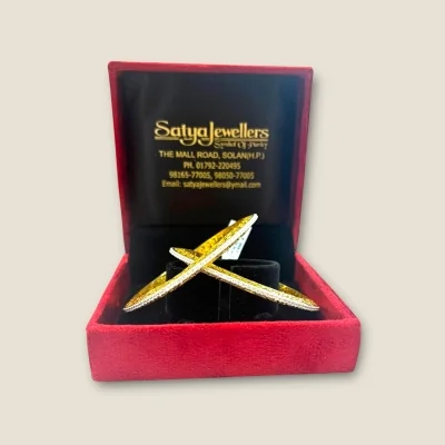 BEAUTIFUL STERLING SILVER KARA PAIR IN GOLD COLOUR | SK115 BEAUTIFUL STERLING SILVER KARA PAIR IN GOLD COLOUR | SK115