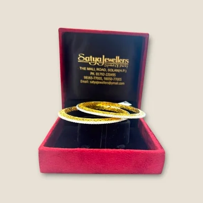 BEAUTIFUL STERLING SILVER KARA PAIR IN GOLD COLOUR | SK115 BEAUTIFUL STERLING SILVER KARA PAIR IN GOLD COLOUR | SK115