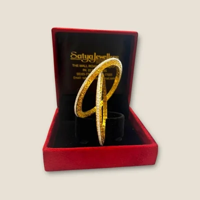 BEAUTIFUL STERLING SILVER KARA PAIR IN GOLD COLOUR | SK115 BEAUTIFUL STERLING SILVER KARA PAIR IN GOLD COLOUR | SK115