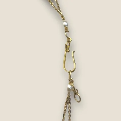 22K Gold Stone Necklace with Butterfly Design | Khushi Collection STJ5