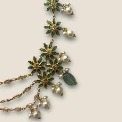 Khushi Collection | Unique Design Stone Jewellery Set in 22K Gold | STJ21 Khushi Collection | Unique Design Stone Jewellery Set in 22K Gold | STJ21