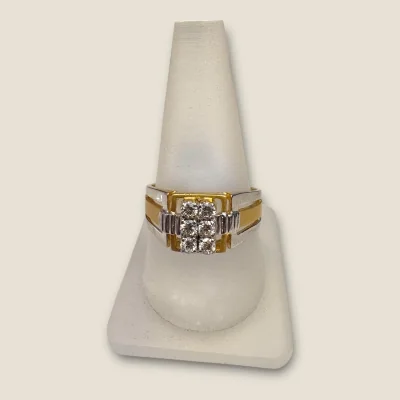 Gents 14K Gold Diamond Ring with 0.36ct Diamonds | Lovely Desige Gents 14K Gold Diamond Ring with 0.36ct Diamonds | Lovely Desige