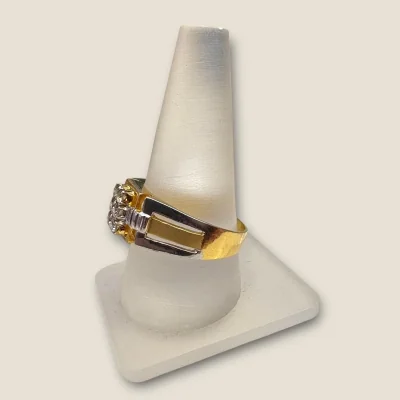 Gents 14K Gold Diamond Ring with 0.36ct Diamonds | Lovely Desige Gents 14K Gold Diamond Ring with 0.36ct Diamonds | Lovely Desige