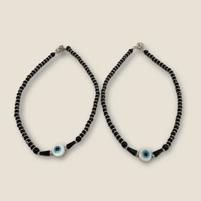 Handcrafted Evil Eye Silver Anklets with Lovely Design | SPY88 Handcrafted Evil Eye Silver Anklets with Lovely Design | SPY88