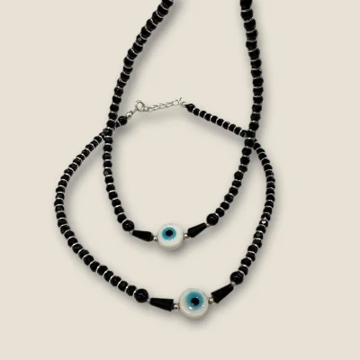Handcrafted Evil Eye Silver Anklets with Lovely Design | SPY88 Handcrafted Evil Eye Silver Anklets with Lovely Design | SPY88
