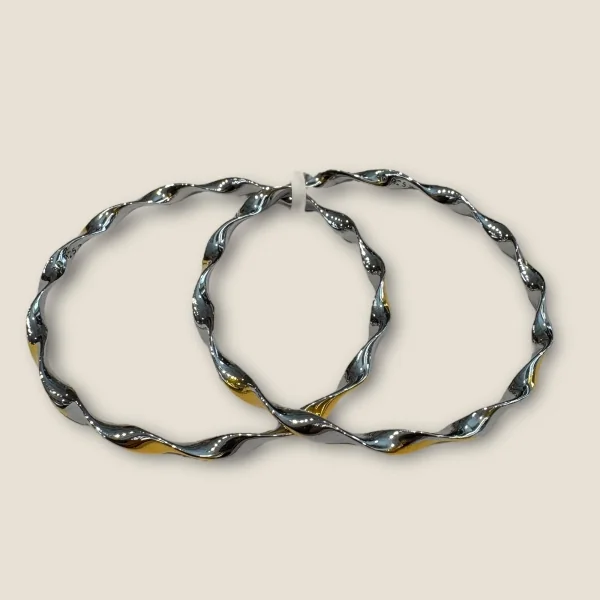 LOVELY GIRLISH STERLING SILVER BANGLES WITH BEAUTIFUL DESIGN IN ROSE GOLD COLOUR | SBN39