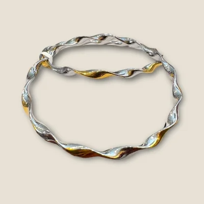 LOVELY GIRLISH STERLING SILVER BANGLES WITH BEAUTIFUL DESIGN IN ROSE GOLD COLOUR | SBN39 LOVELY GIRLISH STERLING SILVER BANGLES WITH BEAUTIFUL DESIGN IN ROSE GOLD COLOUR | SBN39