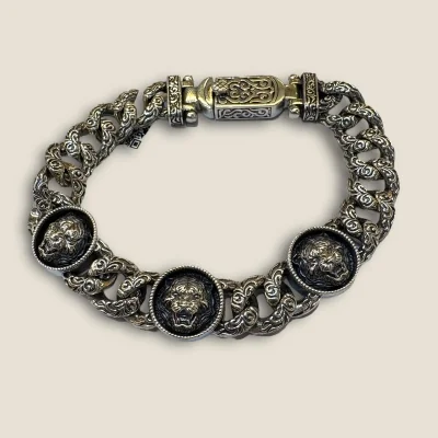Men's Silver Bracelet | Unique Design | SGB1