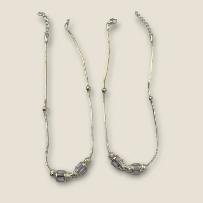 BEAUTIFUL SILVER GIRLISH ANKLETS WITH LOVELY DESIGN | SPY390 BEAUTIFUL SILVER GIRLISH ANKLETS WITH LOVELY DESIGN | SPY390