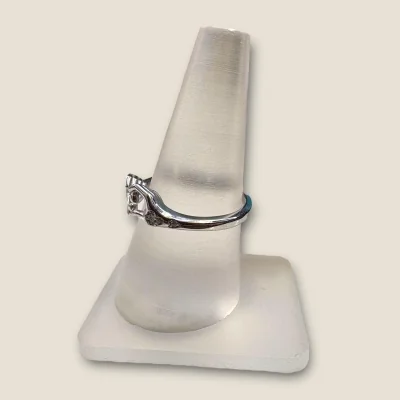 BEAUTIFUL STERLING SILVER GIRLISH RING WITH HEART SHAPE DESIGN | SLR621 BEAUTIFUL STERLING SILVER GIRLISH RING WITH HEART SHAPE DESIGN | SLR621