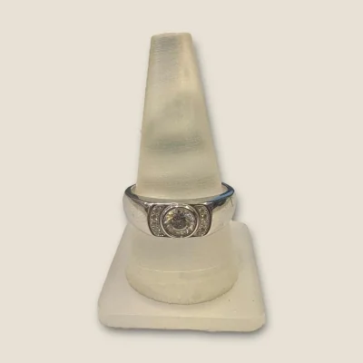 925 STERLING SILVER MEN'S RING WITH ZIRCONS | SGR260 925 STERLING SILVER MEN'S RING WITH ZIRCONS | SGR260
