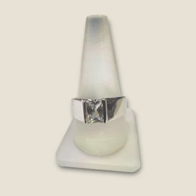 BEAUTIFUL STERLING SILVER MEN"S RING WITH ZIRCON | SGR258 BEAUTIFUL STERLING SILVER MEN"S RING WITH ZIRCON | SGR258