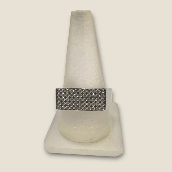 925 STERLING SILVER MEN'S RING WITH ZIRCONS | SGR250
