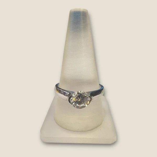 925 STERLING SILVER MEN'S RING WITH ZIRCONS | SGR257