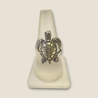 BEAUTIFUL 925 STERLING SILVER MEN'S RING WITH TURTLE DESIGN | SGR247