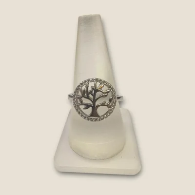 925 Sterling Silver Kalpatru Tree Design Girl's Ring | SLR611 925 Sterling Silver Kalpatru Tree Design Girl's Ring | SLR611