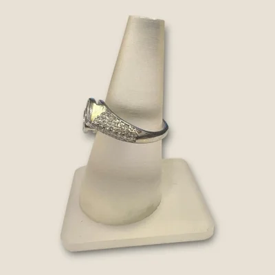 BEAUTIFUL STERLING SILVER GIRLISH RING WITH ZIRCONS & UNIQUE DESIGN | SLR630 BEAUTIFUL STERLING SILVER GIRLISH RING WITH ZIRCONS & UNIQUE DESIGN | SLR630