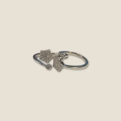 925 STERLING SILVER TOE RING WITH BEAUTIFUL DESIGN & ZIRCONS | STO356 925 STERLING SILVER TOE RING WITH BEAUTIFUL DESIGN & ZIRCONS | STO356