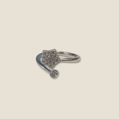 925 STERLING SILVER TOE RING WITH BEAUTIFUL DESIGN & ZIRCONS | STO356 925 STERLING SILVER TOE RING WITH BEAUTIFUL DESIGN & ZIRCONS | STO356