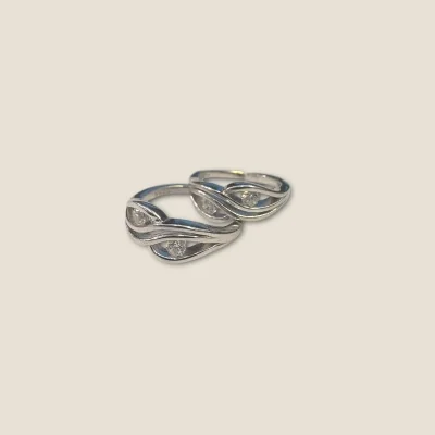 925 STERLING SILVER TOE RING WITH BEAUTIFUL DESIGN & ZIRCONS | STO355 925 STERLING SILVER TOE RING WITH BEAUTIFUL DESIGN & ZIRCONS | STO355