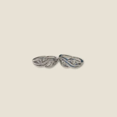 925 STERLING SILVER TOE RING WITH BEAUTIFUL DESIGN & ZIRCONS | STO355 925 STERLING SILVER TOE RING WITH BEAUTIFUL DESIGN & ZIRCONS | STO355