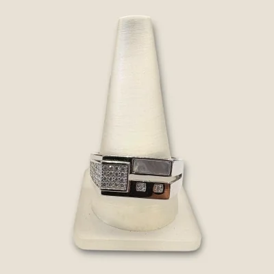 STERLING SILVER MEN'S RING WITH UNIQUE DESIGN | SGR271