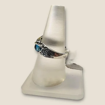925 STERLING SILVER MEN'S RING WITH OWL EYE DESIGN | SGR87
